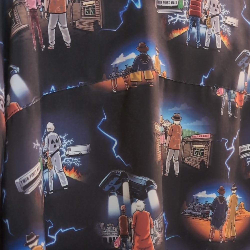 4XL RSVLTS Back To The Future Graphic Short Sleeve Shirt - Picture 6 of 10